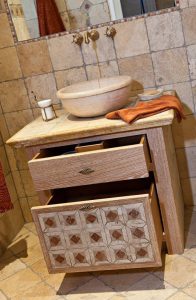 Salle de bains Ancienne Luberon Chêne cérusé rustique - photo 02