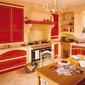 Cuisine Beaumes de venise provençale rouge patiné - photo 02