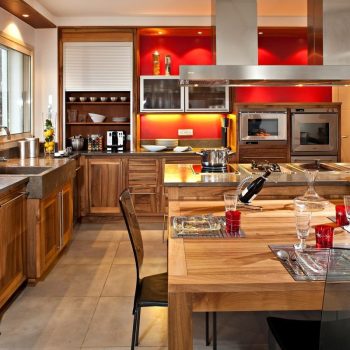 Cuisine Apt contemporaine noyer de France - photo 02