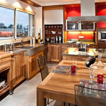 Cuisine Apt contemporaine noyer de France - photo 04